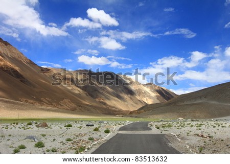 a road to mountain