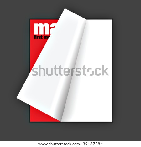 digital magazine with pageflip effect in vectors digital magazine with pageflip effect in vectors