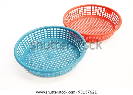 Blue Plastic Basket