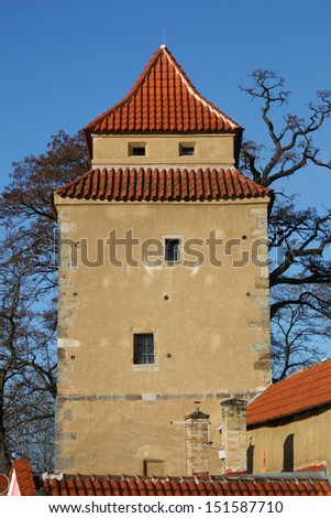 Iron Maiden Tower in the Czech Budejovice