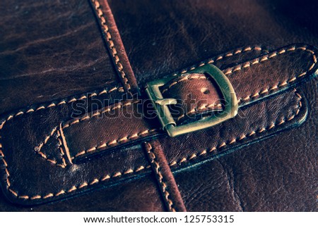 Leather bag. Fashion concept