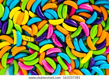 Hard candies. Colorful background, Food concept