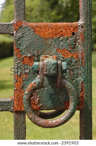 Rusty gate lock