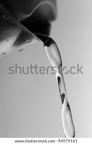 Clean water flowing down