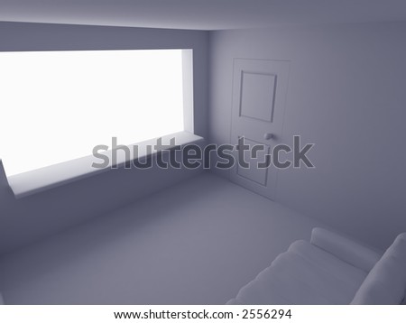 Simple room made in 3d