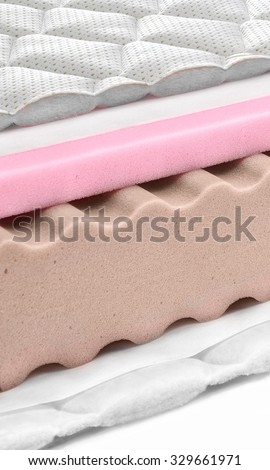 Memory foam - latex mattress cross section - hi quality modern