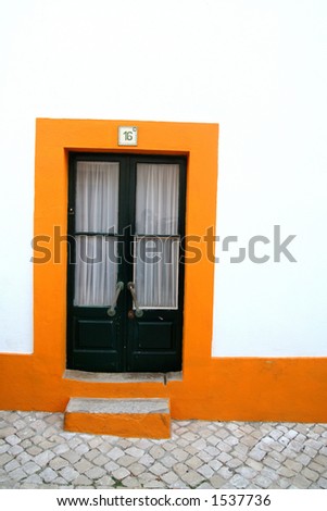 Typical portuguese house door