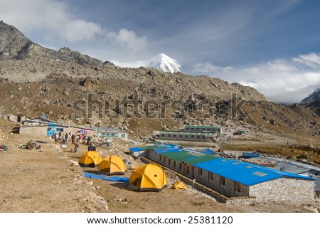 Lobuche is high-level village in Everest region, Nepal