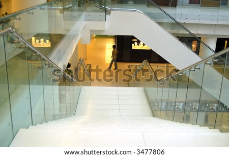 stairs in modern luxury  commercial and business centre