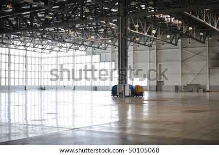empty room of modern warehouse