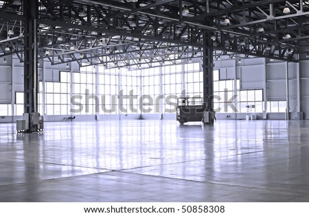 empty room of modern warehouse