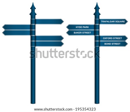 Template of traditional London UK City Signboards as vector illustration EPS10 Template of traditional London UK City Signboards as vector illustration EPS10