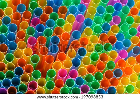 drinking straw colorful