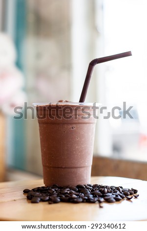 smoothie coffee in the coffee time and coffee break