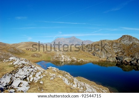 Black Lake, plateau de Paris in Alps, France This is i beautiful small lake called Black lake on the plateau de Paris in the Alps in France