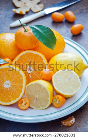 Mixed citrus fruit