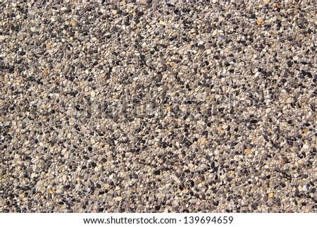 Wash gravel texture of wall Pattern background.