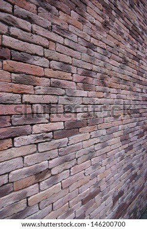 Pink Brick Wall Texture, square bricks background of decorate