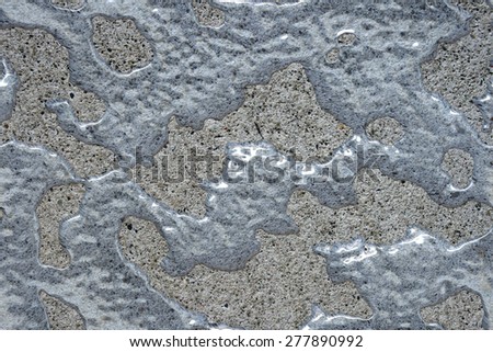 Water Puddle On Concrete - Seamless Texture