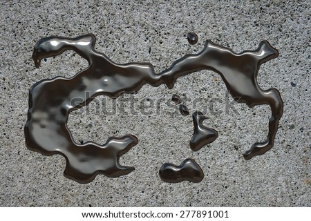 Oil Puddle On Concrete Texture