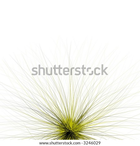 a 3d prickly spike ball or sea urchin