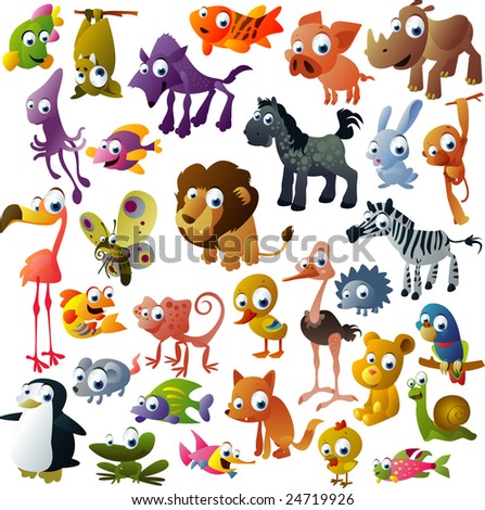 Free Stock on Extra Big Vector Animal Set   24719926   Shutterstock