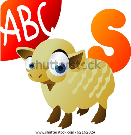 alphabet  s is for sheep