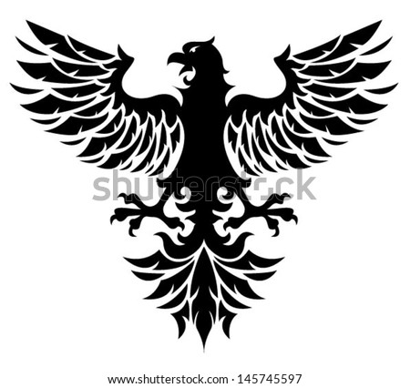 Black Eagle Stock Vector Illustration 145745597 : Shutterstock