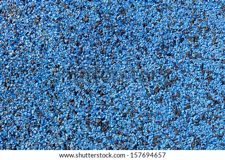 Blue rubber floor for playground