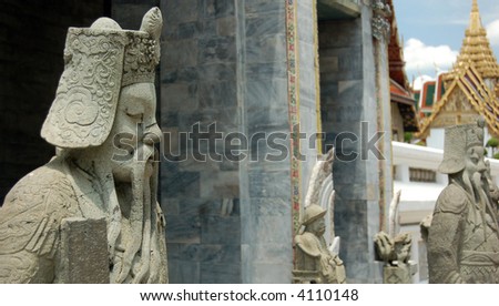 Stone statue chinese element