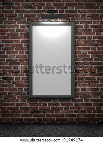 billboard with light source
