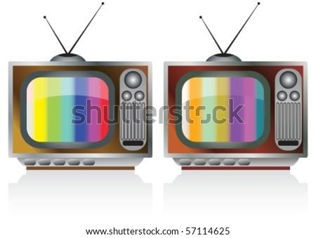  Fashioned on Stock Vector Old Fashioned Tv In Wooden Box 57114625 Jpg