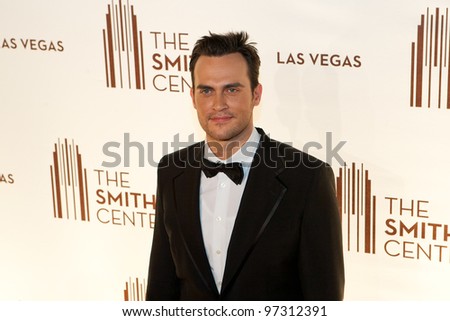 LAS VEGAS - MAR 10: Cheyenne Jackson arrives at The Smith Center grand opening celebration on March 10, 2012 in Las Vegas, NV