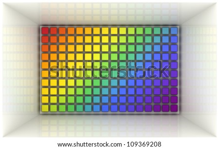 Colorful Pixel 3D render
