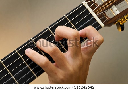 Left Hand Position Basic Chord of Classic Guitar / C Chord