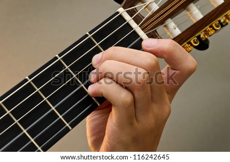 Left Hand Position Basic Chord of Classic Guitar / A Chord