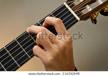 Left Hand Position Basic Chord of Classic Guitar / G Chord
