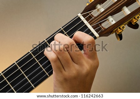 Left Hand Position Basic Chord of Classic Guitar / E Chord