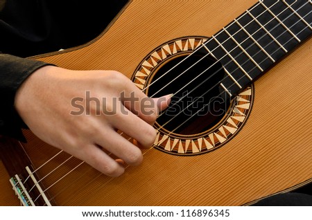 Right Hand Playing Position Basic of Classic Guitar