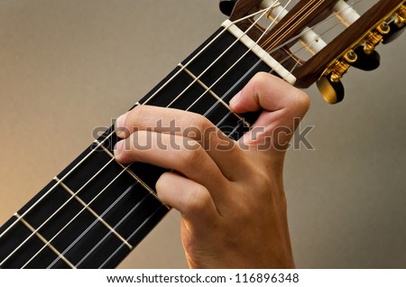 Left Hand Position Basic Chord of Classic Guitar / Gsus4 Chord