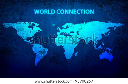 World Map Connection