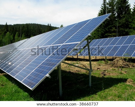 Solar field - photovoltaic power station