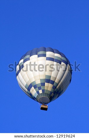 A Hot Air Balloon on a clear morning flight