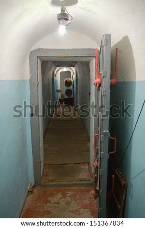 Abandoned underground military bunker in Korosten, Ukraine.