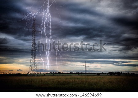 Energy Distribution Network in storm