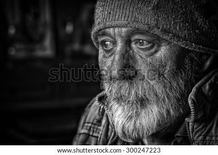 Homeless old man
