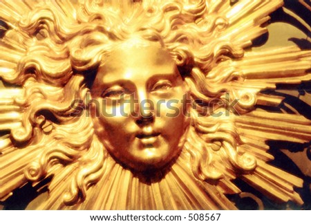 sun-face woman - stock-photo-sun-face-woman-508567