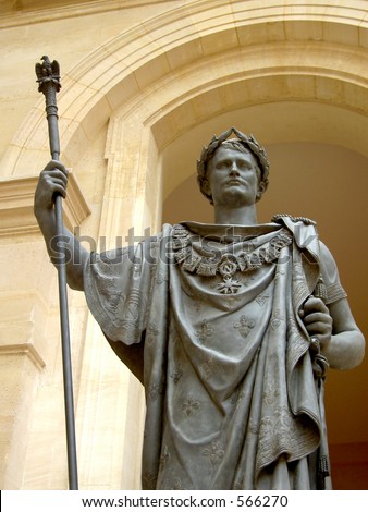 Statue of Julius Caesar at Louvre Museum in Paris, France