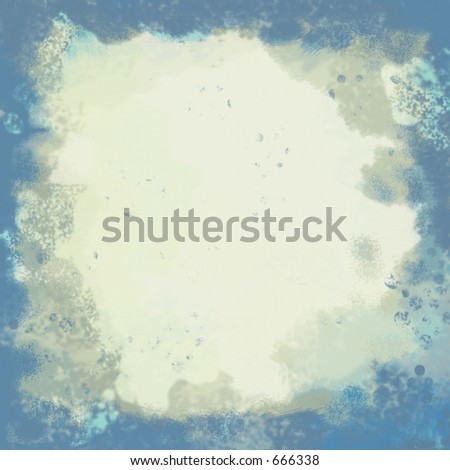 grunge - y background pattern in china blue and tan