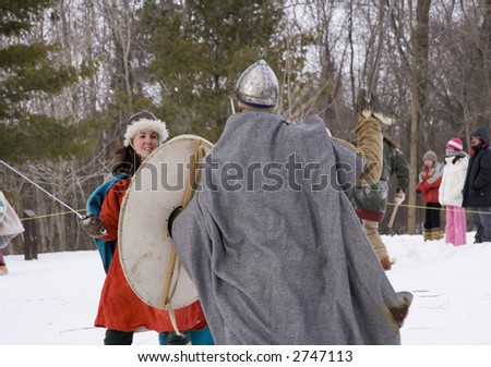 Viking fight:: Re-enactment event
